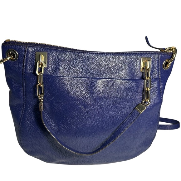 Henri Bendel Soho Messenger Pebbled Leather Handbag - Picture 4 of 14